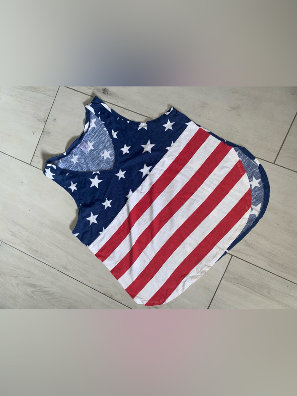 Women's Star & Stripe Tank Top - Navy, Red & White